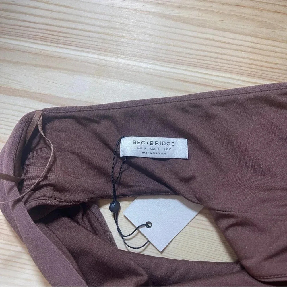 Bec + Bridge Ivy Asym Top - One Shoulder Asymmetrical Crop Top - Party Summer - Picture 5 of 5